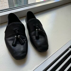 Aquatalia Leather Tassel Loafers